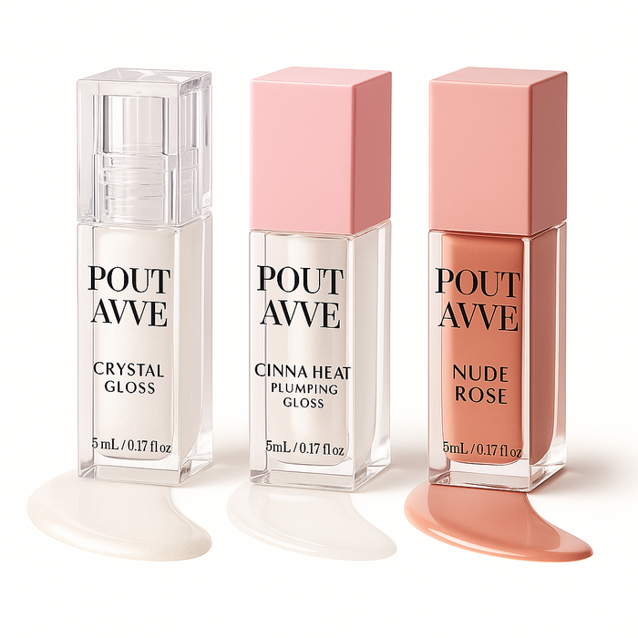 Your everyday trio for shine, plumpness, and soft-glow radiance.
