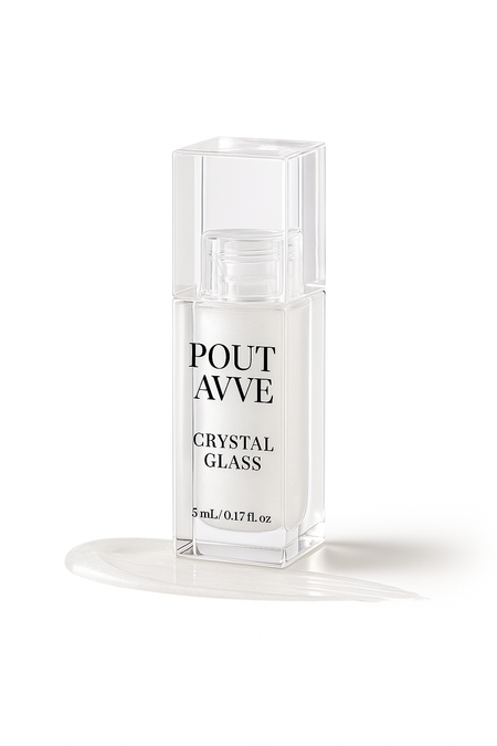 Crystal Glass – high-shine clear lip gloss by Pout Avve.